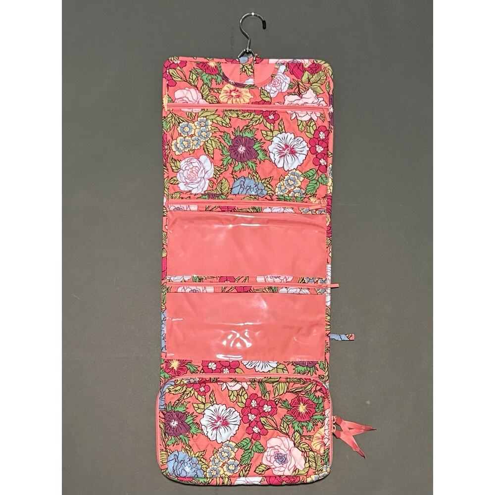 Vera Bradley Vibrant Gardenias Hanging Travel Organizer Toiletries Makeup NWT - Picture 2 of 10